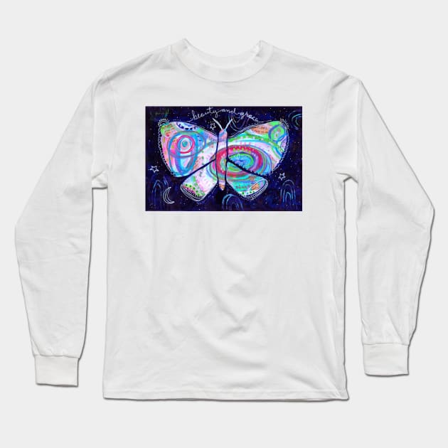 Beauty and Grace Long Sleeve T-Shirt by gaea